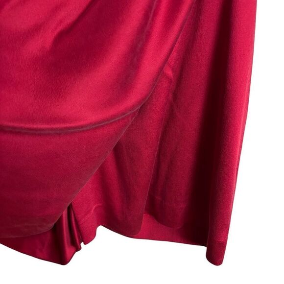 Diane Von Furstenberg Valetta Red Silk Blend Mini Dress One Shoulder Size 2 - Picture 6 of 16
